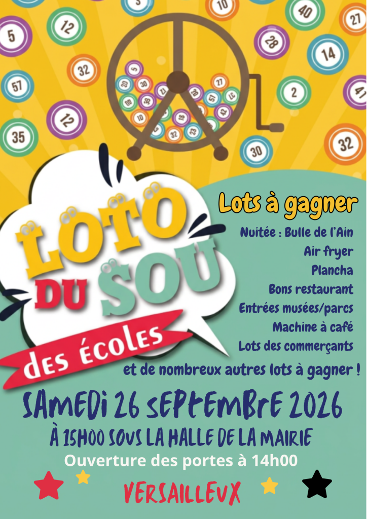 Grand loto des écoles de Versailleux