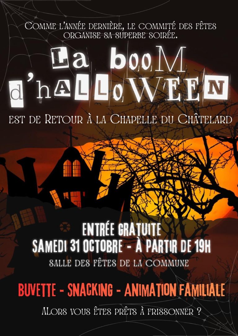 La Boom Halloween revient à La Chapelle-du-Châtelard !