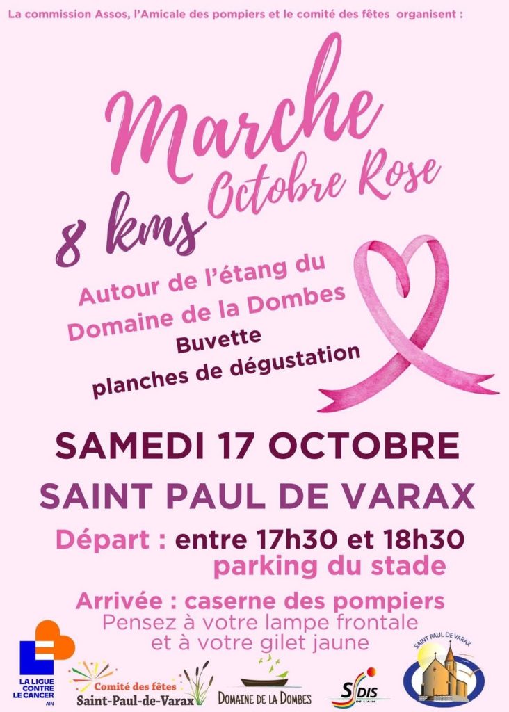 Marche Octobre Rose – Saint-Paul-de-Varax