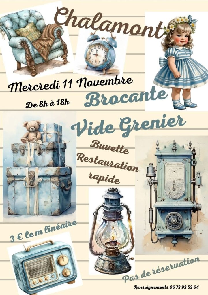 🛍️ BROCANTE & VIDE-GRENIER À CHALAMONT !