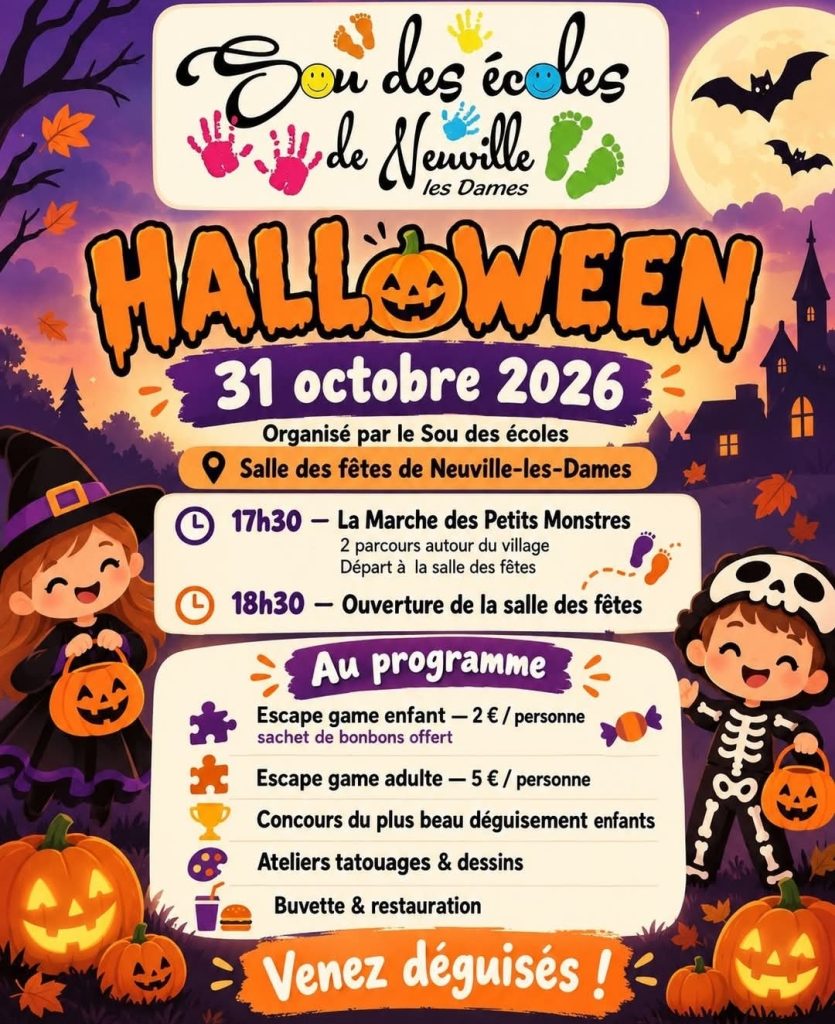 🎃👻 Halloween à Neuville-les-Dames